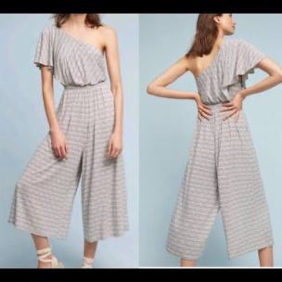 Anthropologie Pants - Anthro Maeve Jamie Wide Leg Knit Jumpsuit